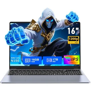 FUNYET 2025 Ordenador Portátil 16 Inch Gaming Laptop