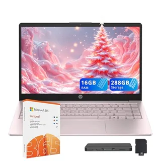 HP Stream 14" HD Laptop, Intel Processor N150, 16GB RAM