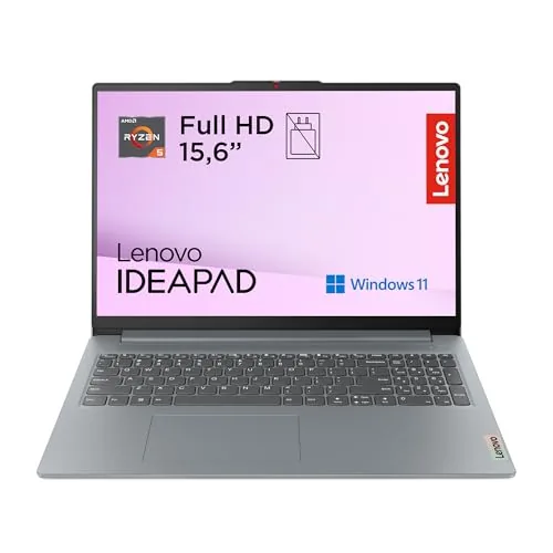 Lenovo IdeaPad Slim 3 Gen 8 - Ordenador Portátil 15.6" FHD (AMD Ryzen 5 40