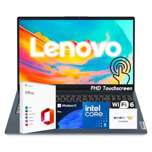 Lenovo IdeaPad Business Laptop, pantalla táctil FHD de 15.6 pulgadas