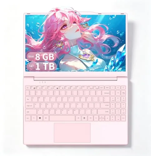 Amita Portátil 14" Rosa Pastel con procesador N5100 (hasta 2.9 GHz)