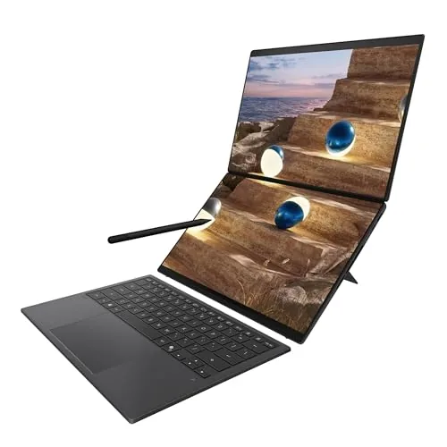 ASUS Portátil Zenbook Duo (2026), Doble Pantalla táctil OLED 3K 144Hz de 14 Pulgadas
