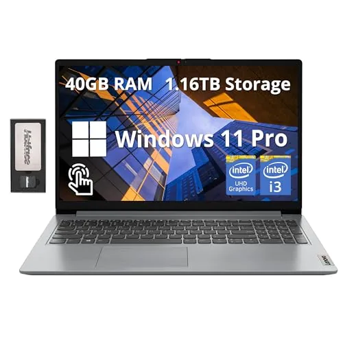Lenovo Ideapad 1i - Laptop con pantalla táctil FHD de 15.6 pulgadas de Lenovo