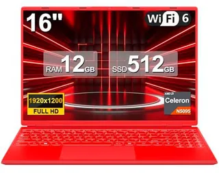Ordenador Portátil 16 Pulgadas Celeron N5095 Up to 2.9Ghz