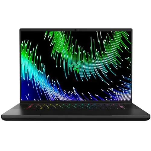 Razer Blade 16 - PC Portatil Gaming | Nvidia RTX 4060 | Intel Core i9-13950HX | 16" 240Hz QHD+ Pantalla | 16 GB DDR5 5600 MHz | 1TB SSD | QWERTY Teclado-Español | Negro