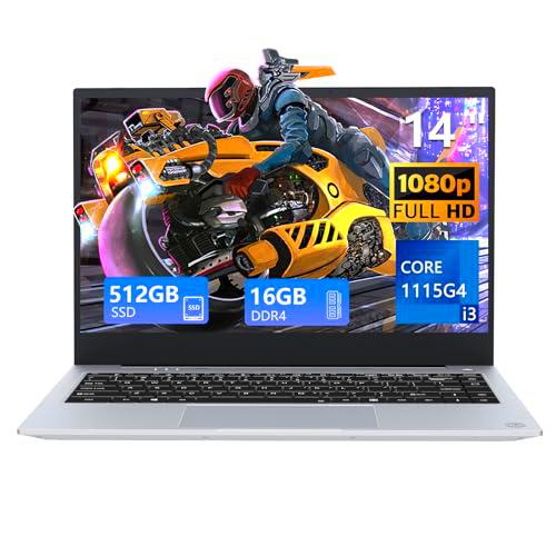 Ordenador Portátil 14.1 Pulgadas, PC Portátil Core i3-1115G4 Processor