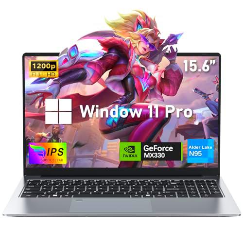 FUNYET Ordenador Portatil, 16" N95 CPU MX330 Tarjeta Gráfica Independiente Laptop RAM 16GB+SSD 1TB,Pc Notebook Portatil