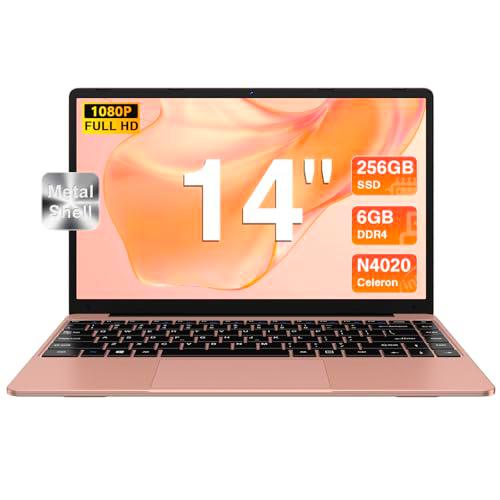 bvate Ordenador Portátil 14&quot; 256GB SSD N4020(hasta 2.8Ghz) Core Win 11 PC 1920x1080 FHD Dual WiFi BT 4.2 Soporta 1TB SSD Expansión con Ratón Inalámbrico para Trabajo-Estudio-Aprendizaje