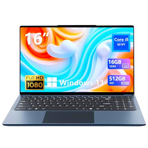 Ordenador Portátil 16 Pulgadas, PC Portátil Core I5 CPU