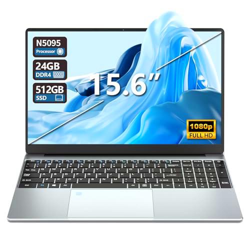 Portátile 15.6", Celeron N5095, Ordenador Portatil 24GB RAM 512GB SSD
