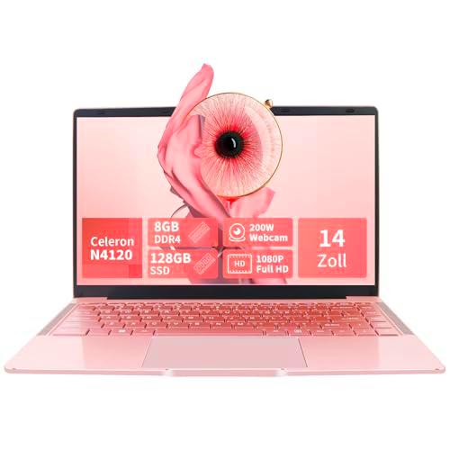 LONGEVINCE Ordenador portátil de 14 pulgadas, 8 GB de RAM