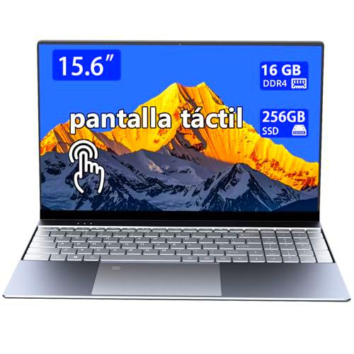 Morostron 15,6 Pulgadas Portátil Táctil con Carcasa de Metal de Alta gama