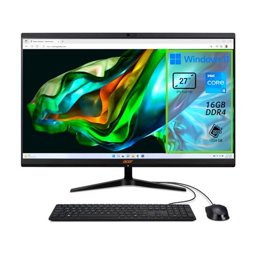 Acer Aspire C27-1800 - Ordenador Fijo Todo en uno, PC de sobremesa