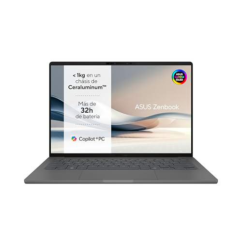 ASUS Zenbook A14 OLED UX3407QA-QD349W Copilot+ PC - Ordenador Portátil 14" WUXGA (Qualcomm Snapdragon X1-26-100