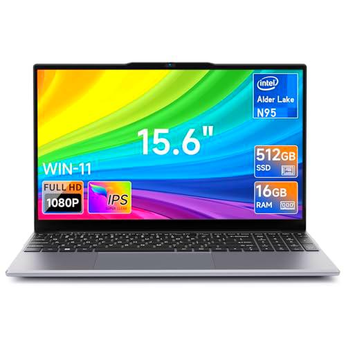 BMAX Ordenador Portátil 15,6" N95 CPU (hasta 3,4 GHz) PC Portátil 16GB DDR4 512GB SSD Laptop Expansión 2TB