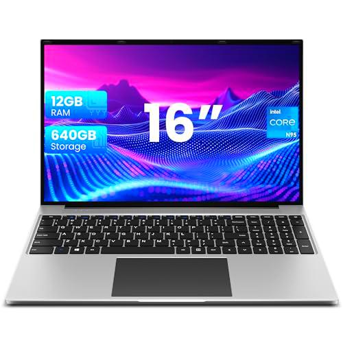 jumper Ordenador Portatil de 16 Pulgadas, hasta 2,5 GHz Celeron (12 GB RAM