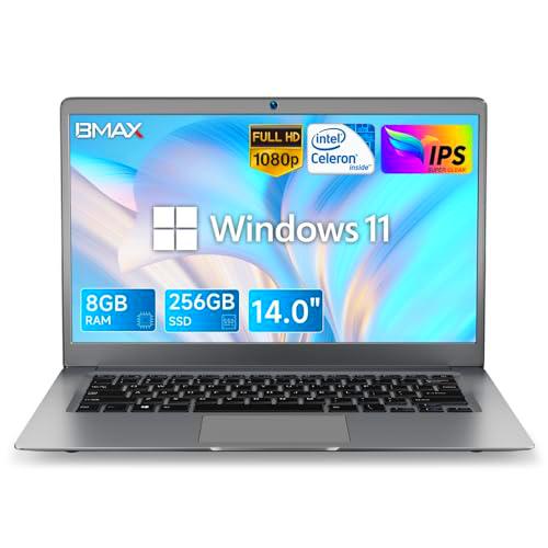 BMAX Ordenador portátil de 14 pulgadas Notebook 8 GB RAM 256 GB SSD Expansion 1 TB Intel N4100 Ordenador portátil Win 11 Pro Laptop S14 FHD 1920 x 1080 2.4G/5G WiFi