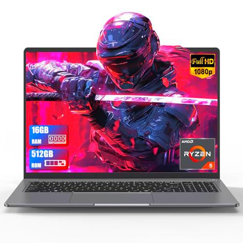 Ordenador Portatil 16'' Full HD con AMD Ryzen5 7640HS (Up to 5 GHz) 16GB RAM DDR5