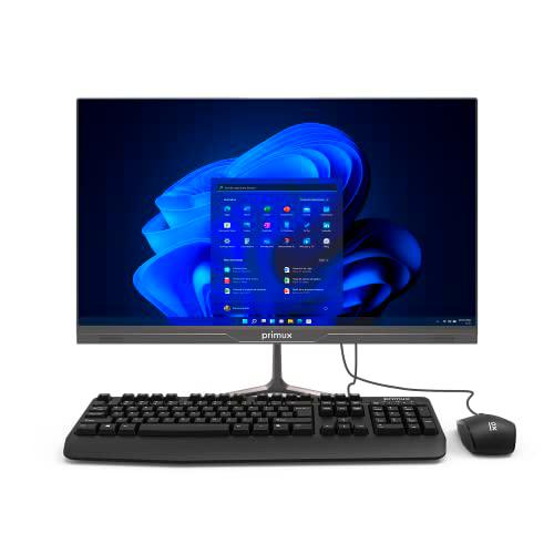 Primux Ordenador todo en uno Iox All in One 2404F | 23.8 pulgadas | Intel Celeron N4020 | 4GB RAM | 128GB SSD ampliables | WiFi AC | Windows 11 Pro | Incluye teclado y ratón