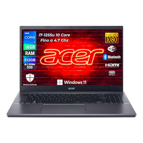 acer Extensa 15, PC portátil Intel i7-1255u 10 Core 3.5 GHz