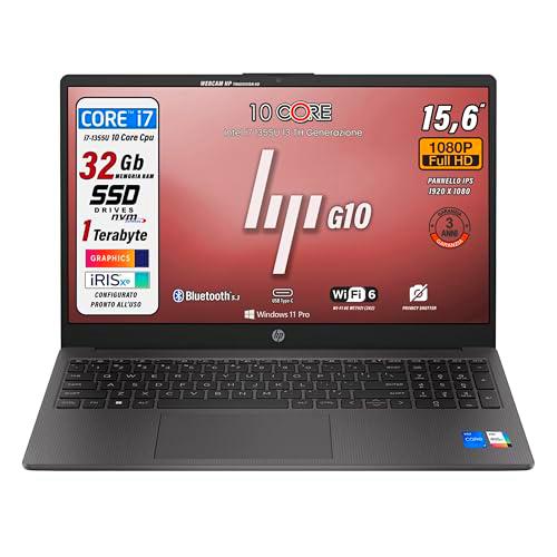 HP 250 G10, PC portátil CPU Intel Core i7-1355U 13th 10 Core