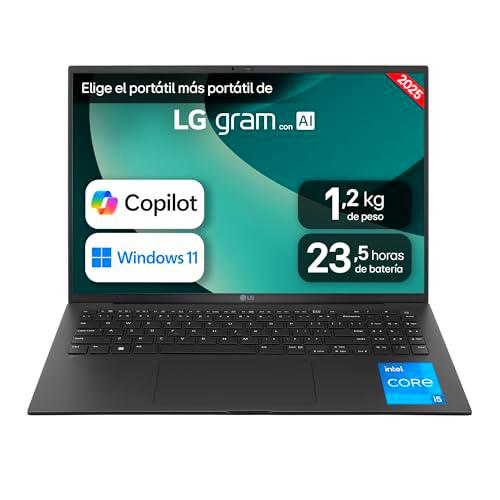 LG gram 16Z90RU-G.AA55B Portátil Ultraligero 16 Pulgadas