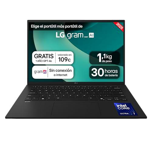 LG gram 14ZD90T-G.AX78B Ordenador Portátil 14 Pulgadas Intel Core Ultra7 255H
