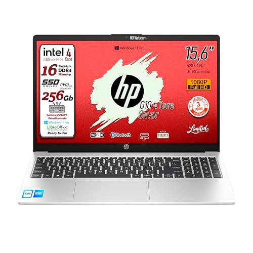 HP Ordenador portátil 250 G10, RAM de 16 GB, SSD de 256 GB
