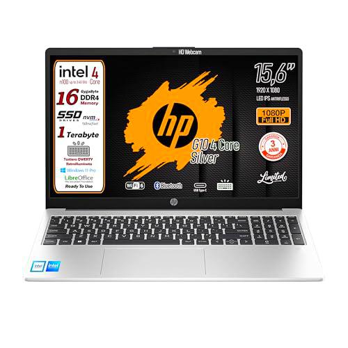 HP Ordenador portátil 250 G10, RAM 16 GB, SSD de 1 Tb