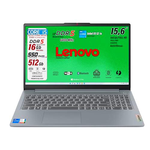 Lenovo, Ordenador portátil, i5 12450H 8 Core, RAM DDR5 de 16 GB