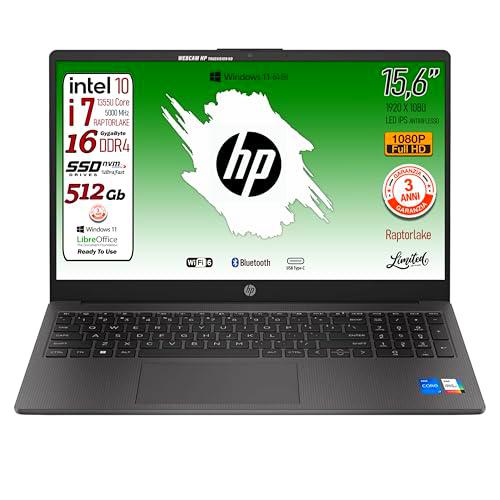 HP 250 G10, PC portátil CPU Intel Core i7-1355U 13th 10Core