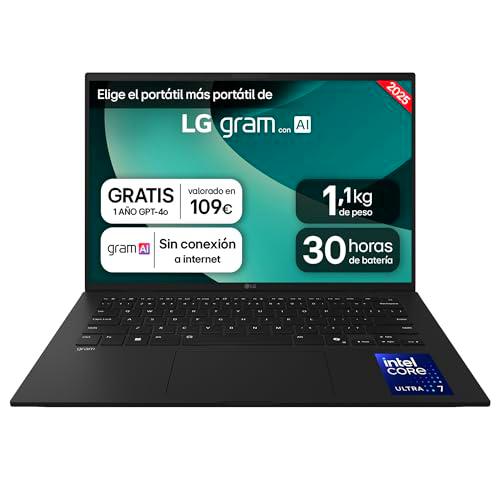 LG gram 14Z90T-G.AD8BB Ordenador Portátil 14 Pulgadas Intel Core Ultra7 255H