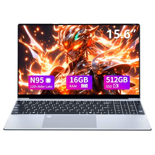 Ordenador Portátil 15.6" con Alder lake-N95 CPU, PC Portátil 16GB RAM