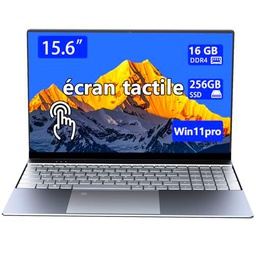 Waxuor - Ordenador portátil con pantalla táctil, 15,6 pulgadas HD