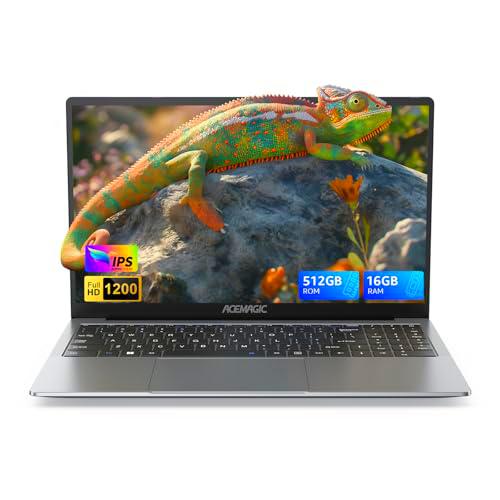 ACEMAGIC Ordenador portátil con pantalla FHD de 16 pulgadas