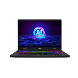 MSI Pulse 16 AI C1VFKG-006XFR Intel Core Ultra 7 155H Ordinateur portátil 40,6 cm (16") Quad HD+ 16 Go DDR5-SDRAM 1 a SSD NVIDIA GeForce RTX 4060 Wi-Fi 6E (802.11ax) Dos gratuit Noir