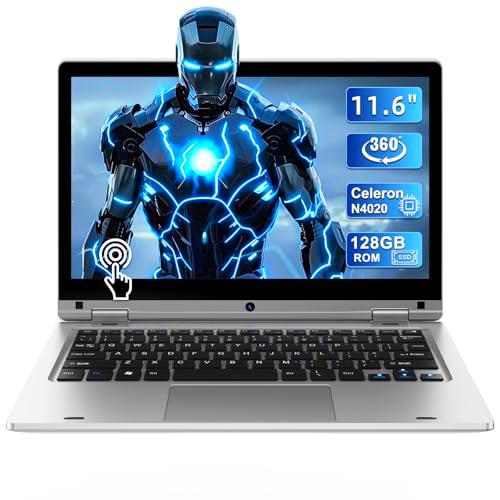 11,6'' Ordenador Portátil 6GB RAM 128GB SSD, Computer Portátil Celeron N4020
