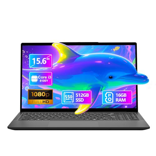 Ordenador Portátil 15,6 Pulgadas, PC Portátil 16Go RAM