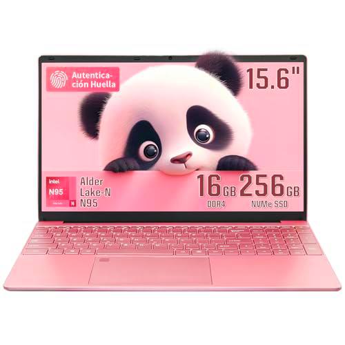 MOREPC Portátil, Pantalla FHD de 15.6 Pulgadas,procesador Celeron N95,16 GB DDR4,Teclado retroiluminado