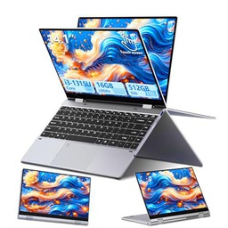 Ordenador Portátil Táctil 2 en 1, PC Portátil 13th Gen Core i3-1315U CPU