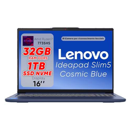 Lenovo Ideapad Slim5 PC portátil, Notebook Amd Ryzen7 7735HS
