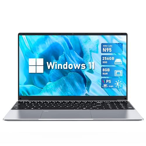 FUNYET Ordenador Portátil 16 Pulgadas, 8GB DDR4 256GB SSD Procesador 12ª generación N95 (hasta 3.4 GHz)