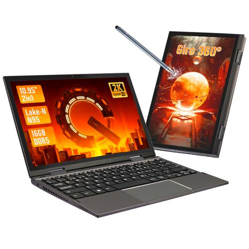 MOREPC Mini Portátil Ultrabook De 10.95 Pulgadas, Pantalla Táctil De 2000 X 1200