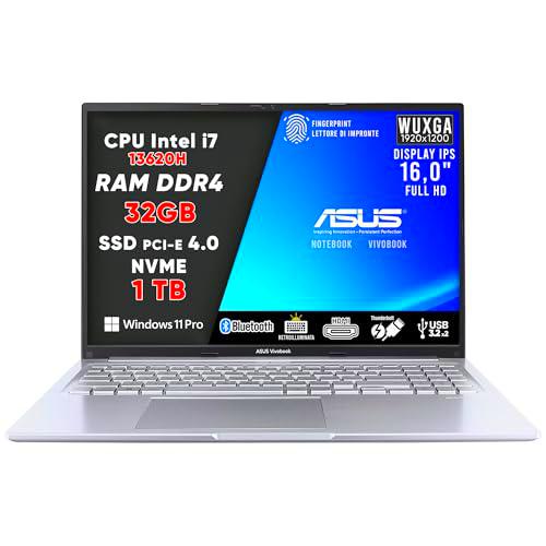 ASUS VivoBook PC portátil, Notebook i7 13620H, RAM DDR4 32 GB