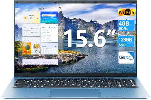 SGIN Ordenador portátil de 15,6 pulgadas, 4 GB de RAM