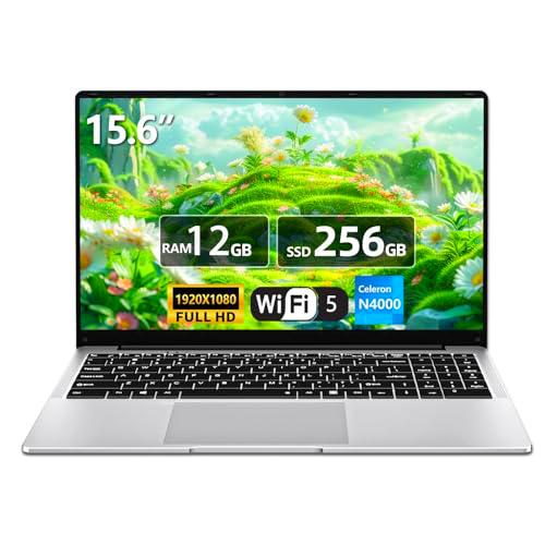 15,6 Pulgadas Ordenador Portatil, Celeron N4000 PC Portátil hasta 2,6 GHz