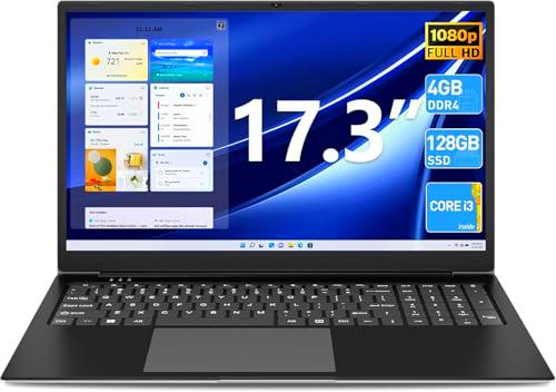 SGIN Ordenador portátil de 17,3 pulgadas, 4 GB de RAM