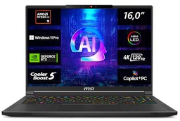 MSI Stealth A16 AI A3XVGG-203-16" UHD 120Hz Display