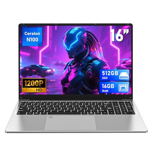 FUNYET Ordenador Portatil 16 Pulgadas, Laptop 16 GB de RAM