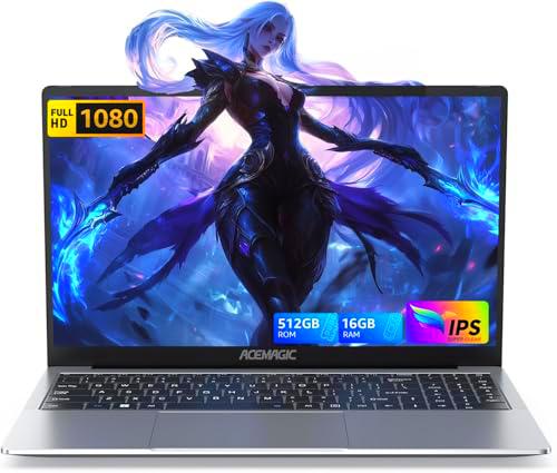 ACEMAGIC Ordenador portátil de 15,6 pulgadas - Procesador In-tel N-97 Quad-Core Hasta 3,6 GHz (Beat N 95) PC portátiles